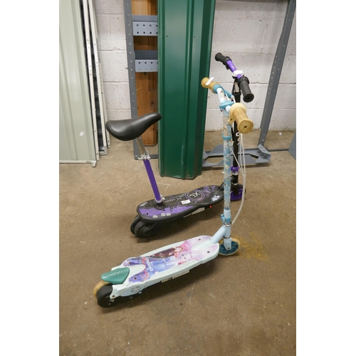 2163 - Two electric scooters; Wired XL and Disney Frozen II