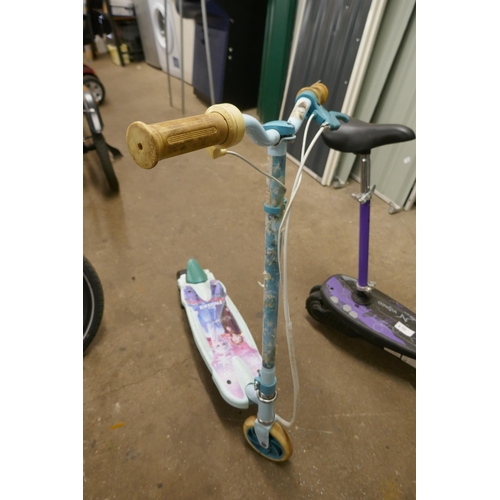 2163 - Two electric scooters; Wired XL and Disney Frozen II