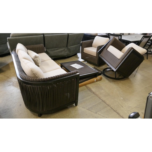 1540 - Agio Wellington 4 piece Woven Deep Seating Set - damaged chair, Original RRP £2333.33 + VAT (4201-31... 