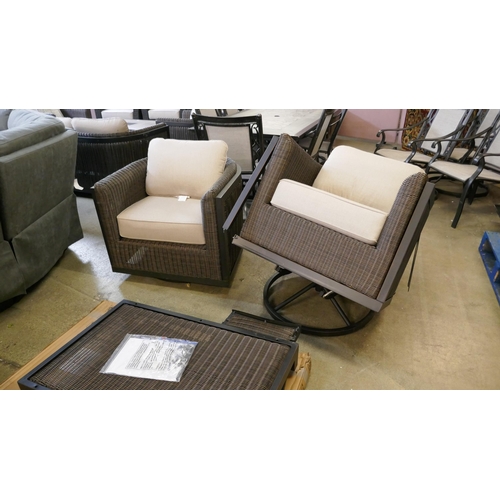 1540 - Agio Wellington 4 piece Woven Deep Seating Set - damaged chair, Original RRP £2333.33 + VAT (4201-31... 