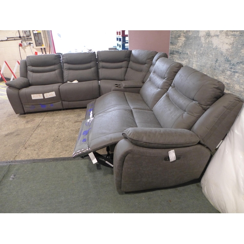 1543 - Eden Electric Reclining Fabric Sectional Corner Sofa, Original RRP £1499.99 + VAT (320-63) *This lot... 