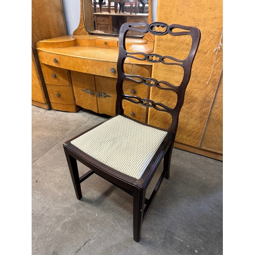 276 - Nine assorted dining chairs