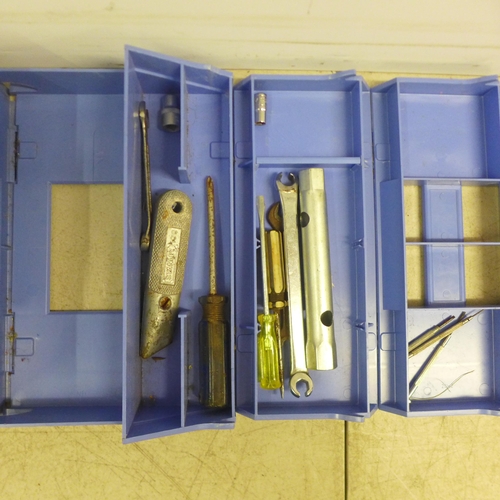 2042 - Two Rolykit tool boxes, one with tools and one without