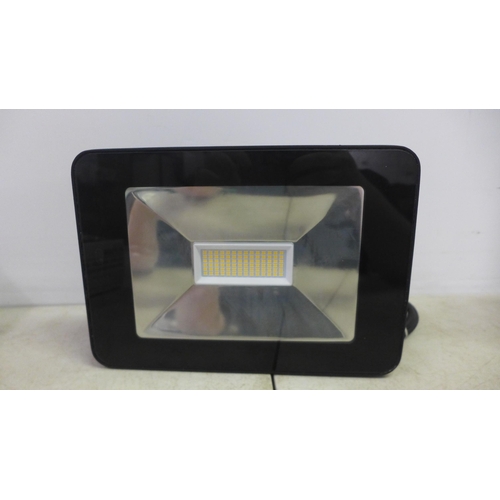 2074 - 2 Knightsbridge 50w 4000k LED floodlights with microwave sensor FLF50M