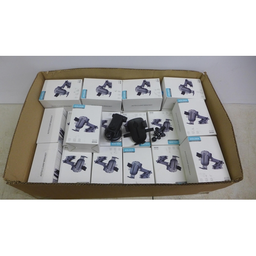 2082 - A box of approx. 23 Auto-Clamp A115 suction phone holders