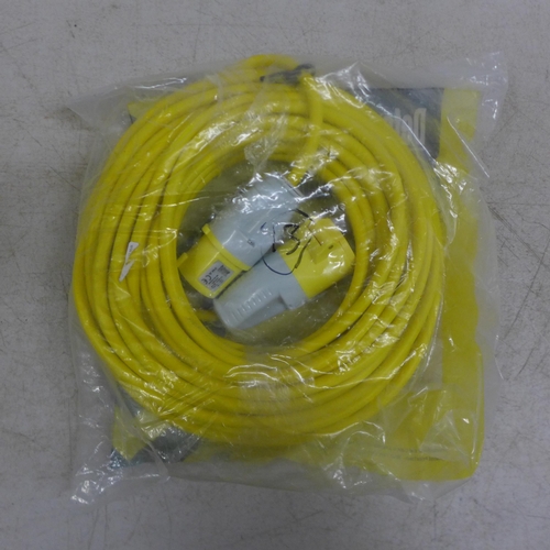 2090 - A Defender 110v 6 amp 25m long extension lead (unused)