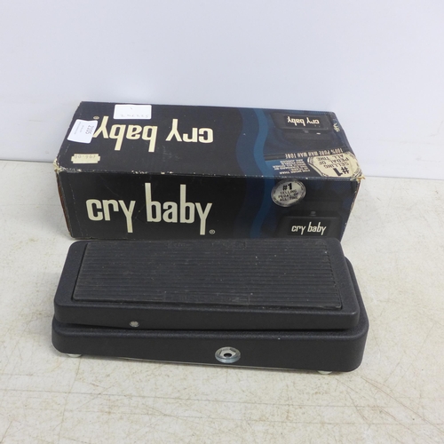 2105 - A Dunlop Cry Baby Wah Wah guitar pedal - W