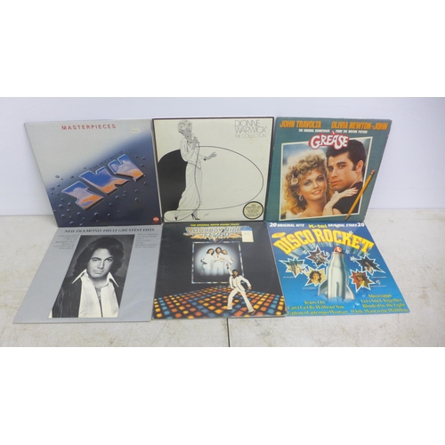 2115 - Thirty LP records in a case including Blondie, Madonna, Michael Jackson and The Human League