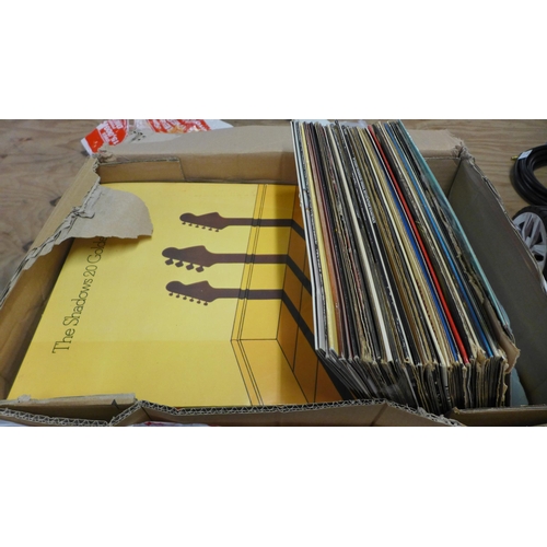 2143 - A box of approx. 70 LPs from the 70s/80s