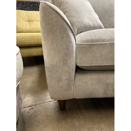 1368A - Grey velvet armchair