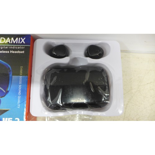 2071 - 20 Sets of Damix M10 digital indicator V5.3 Bluetooth True wireless earphones