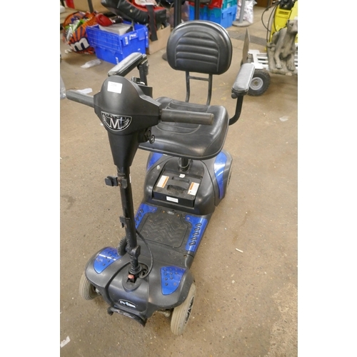 2158 - A Prism Mercury 4 wheel mobility scooter with key and battery - no charger - W