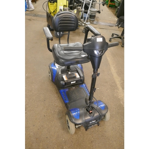 2158 - A Prism Mercury 4 wheel mobility scooter with key and battery - no charger - W