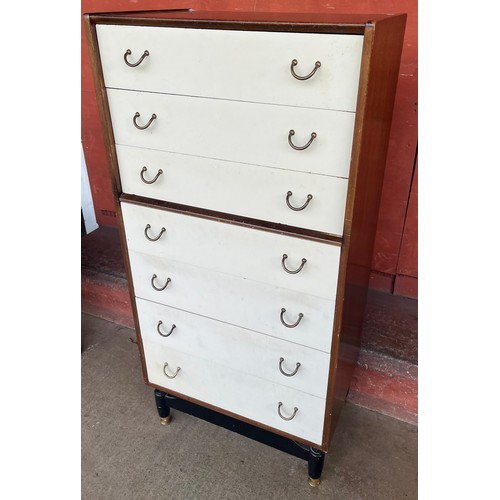 34B - A G Plan Librenza painted tola wood and black chest of drawers