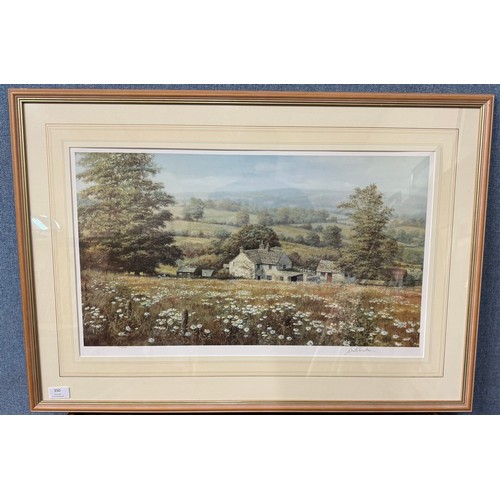 350 - A signed limited edition W.R. Makinson landscape print, framed