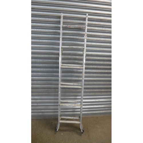 2185 - A set of aluminium stepladders, a set of 4-rung safety steps, a set of 2 rung steps and a folding st... 