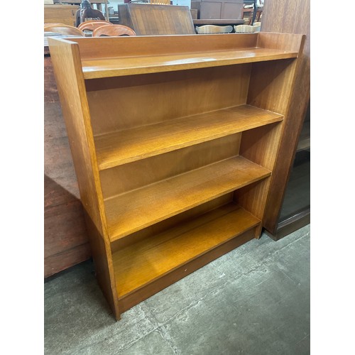 85 - A teak open bookcase