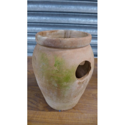 2242 - 3 Terracotta strawberry pots