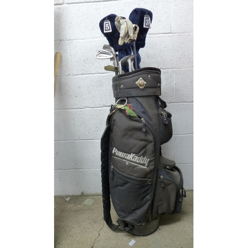 2252 - A full set of Mitsushiba Mirage Bilateral Irons, a Donnay Evolution 16 putter and a No. 1, 3, 5+ and... 