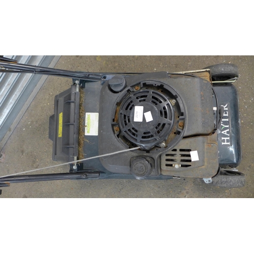 2259 - A Hayter petrol driven lawn mower with a Briggs and Stratton petrol engine