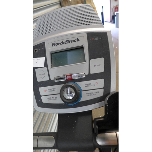 2270 - A Nordic Track elliptical cross trainer with Polar heart rate tracking technology