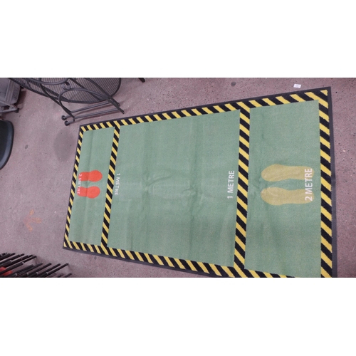 2321 - Two new & unused stipple back mats, 1200mm x 2000mm approx.