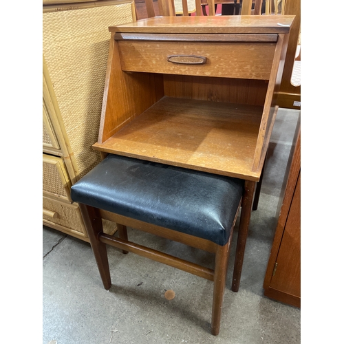 111A - A Chippy Heath teak telephone seat