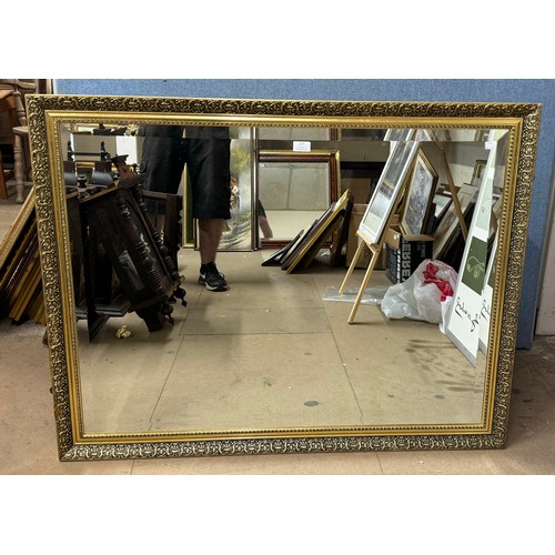 377 - A large gilt framed mirror