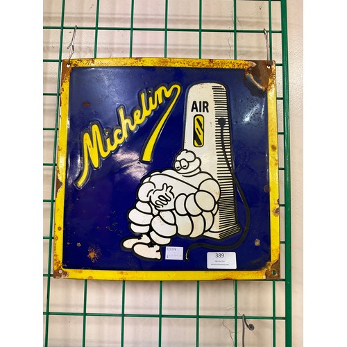 389 - An enamelled Michelin advertising sign