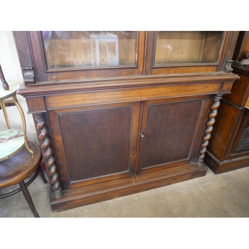 178 - A Victorian rosewood bookcase