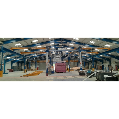 1 - Nine Yaplex SWL1000 overhead travelling cranes with two large truss lifting frames. Items will be so... 