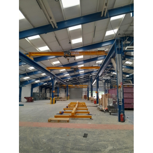 1 - Nine Yaplex SWL1000 overhead travelling cranes with two large truss lifting frames. Items will be so... 