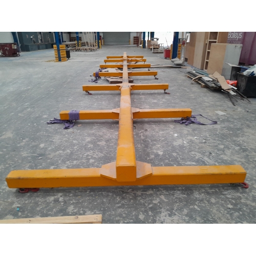 1 - Nine Yaplex SWL1000 overhead travelling cranes with two large truss lifting frames. Items will be so... 