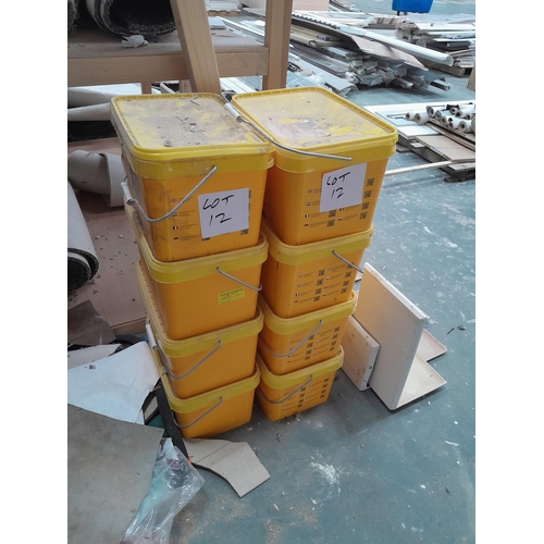 12 - Eight tubs of F. Ball carpet and tile tacker. Lot is offered for sale in situ at Wellingborough, Nor... 