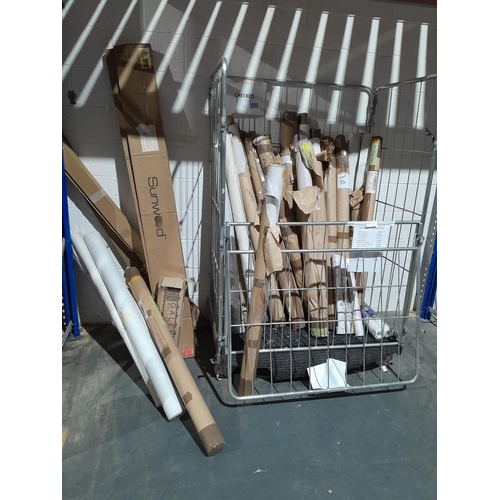 24 - A trolley containing approx. 35 rolls of wall paper. Lot is offered for sale in situ at Wellingborou... 