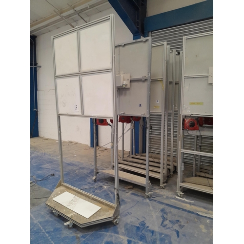 3 - Fifteen 3m tall mobile workstations equipped with 3-phase power. Item is offered for sale in situ at... 