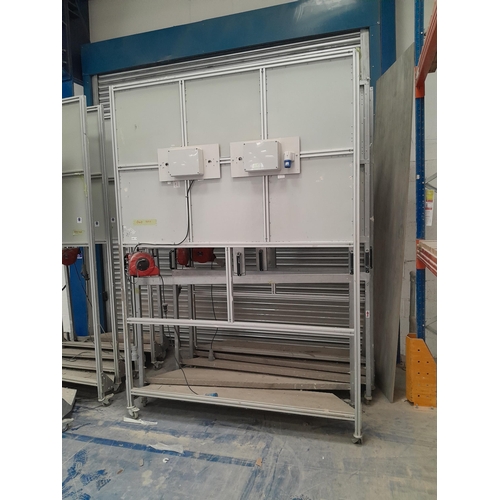 3 - Fifteen 3m tall mobile workstations equipped with 3-phase power. Item is offered for sale in situ at... 