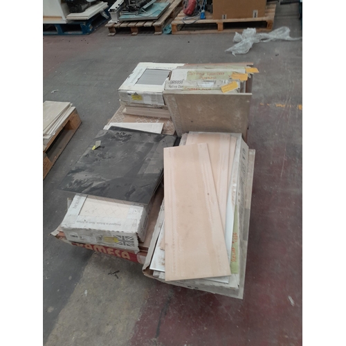 40 - Fourteen pallets of ceramic tiles. Lot will be sold in situ at Wellingborough, Northamptonshire and ... 