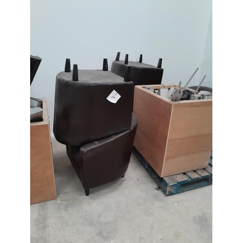 54 - A quantity of tub chairs. Lot is offered for sale in situ at Wellingborough, Northamptonshire. Lot t... 