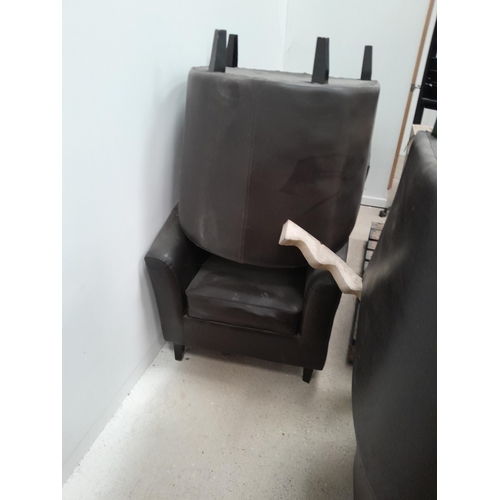 54 - A quantity of tub chairs. Lot is offered for sale in situ at Wellingborough, Northamptonshire. Lot t... 