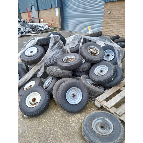 57 - Two pallets of chassis/trailer wheels. Lot is offered for sale in situ at Wellingborough, Northampto... 