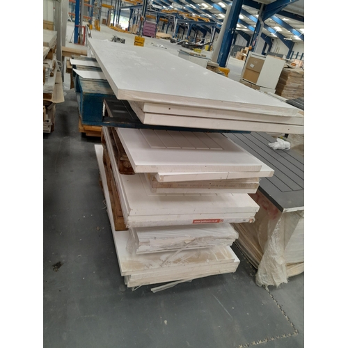 7 - Thirteen pallets holding approximately 260 exterior doors in total. Manufacturers include Howdens, I... 