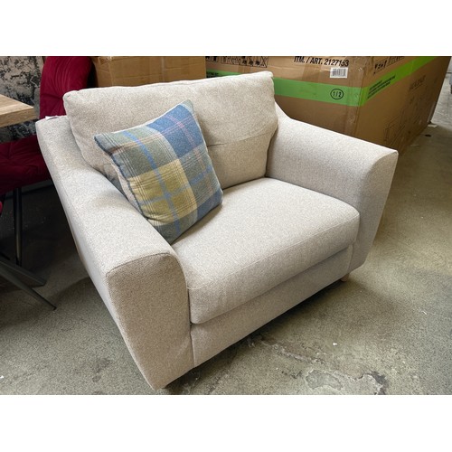 1512 - Oatmeal weave mini loveseat