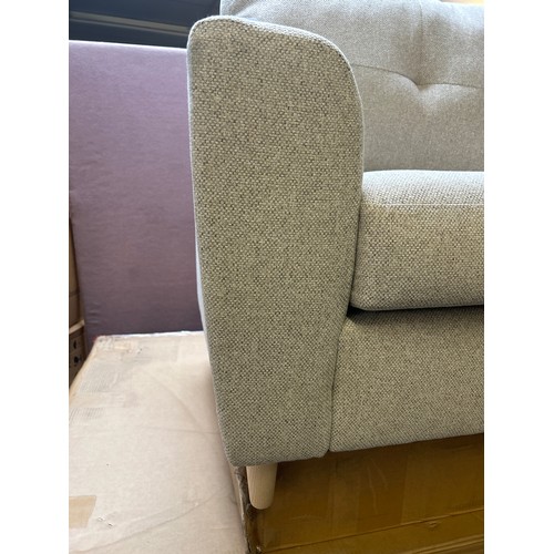 1513 - Oatmeal weave two seater sofa