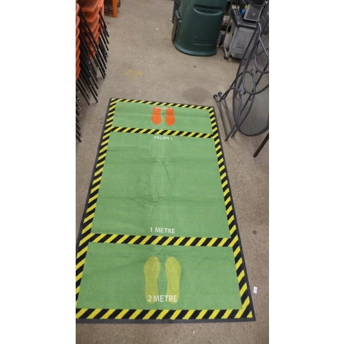 2321 - Two new & unused stipple back mats, 1200mm x 2000mm approx.