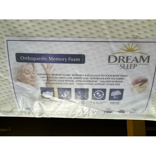 1518 - An orthopaedic memory foam double mattress