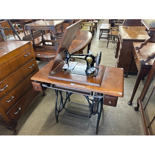 374A - A Jones sewing machine and table