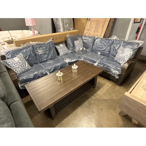 1452 - Pacific Casual Belhaven 6 Seater Sectional Set (one back cushion missing), Original RRP £1916.66 + V... 