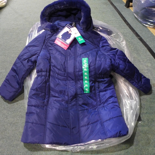 3017 - Quantity of children's Andy & Evan blue hooded coats - mixed size * this lot is subject to VAT