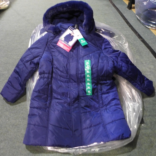 3018 - Quantity of children's Andy & Evan blue hooded coats - mixed size * this lot is subject to VAT